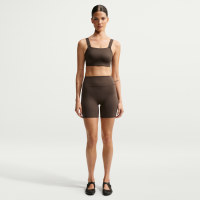 NikeSKIMS Matte cykelshorts med høj talje til kvinder (13 cm) - brun