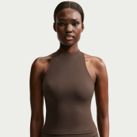 NikeSKIMS Matte-tanktop med mock-hals og bryderryg til kvinder - brun