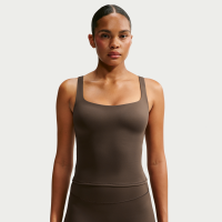 NikeSKIMS Matte-tanktop med firkantet hals til kvinder - brun