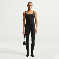 NikeSKIMS Matte Footsie Grip-leggings med høj talje til kvinder - sort