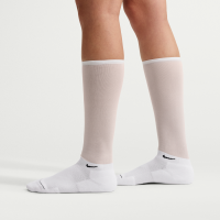 Knælange Nike Everyday Elevated-fodboldstrømper (1 par) - hvid