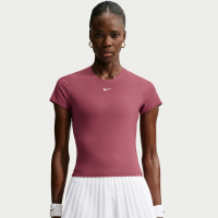 Kortærmet Nike Victory Dri-FIT-tennisoverdel til kvinder - rød