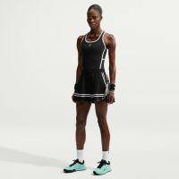 NikeCourt Slam-tennisnederdel med høj talje til kvinder - sort