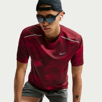Nike Miler Dri-FIT-løbeoverdel med korte ærmer til mænd - rød