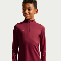 Maskinstrikket Nike Strike Dri-FIT-fodboldtræningstrøje til større børn - rød