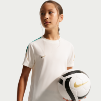 Kortærmet Nike Strike Dri-FIT-fodboldtrøje til større børn - hvid