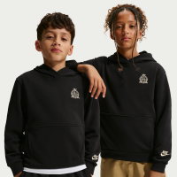 Nike Club-hættetrøje i french terry til større børn - sort