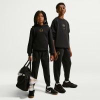 Kylian Mbappé Club Fleece-fodboldjoggers til større børn - sort