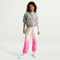 Løstsiddende Nike Studio Fleece-bukser til større børn (piger) - hvid