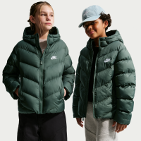 Nike All Day Play Therma-FIT-dynejakke med løs pasform til større børn - grøn