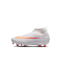 Nike Jr. Mercurial Superfly 11 Academy High Top-fodboldstøvler til flere typer underlag til små børn - hvid