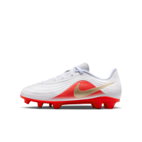 Nike Jr. Tiempo Maestro Club Low Top-fodboldstøvler til flere typer underlag til større børn - hvid