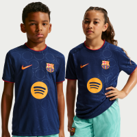FC Barcelona Third Nike Dri-FIT-opvarmningstrøje til fodbold til større børn - blå