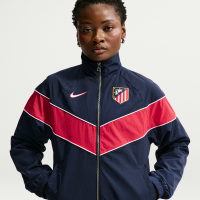 Løstsiddende UV-vævet Atlético Madrid Nike Windrunner Third-jakke med fuld lynlås til kvinder - blå