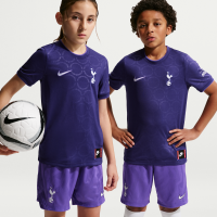 Tottenham Hotspur Third Nike-opvarmningstrøje til fodbold til større børn - lilla