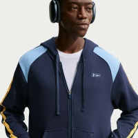 Tottenham Hotspur City Side Nike Soccer-hættetrøje i fleece med lynlås i fuld længde til mænd - blå