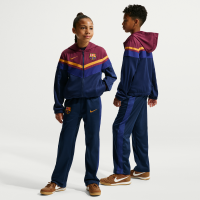 FC Barcelona Home Nike Dri-FIT Football-træningsdragt med hætte til større børn - rød