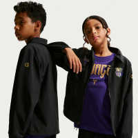 Vævet FC Barcelona Away Kobe Football-jakke til større børn - sort