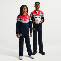 Atlético de Madrid Third Nike Dri-FIT-træningsdragt med hætte til fodbold til større børn - rød