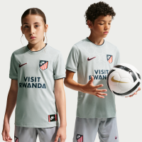 Atlético de Madrid Third Nike Dri-FIT-opvarmningstrøje til fodbold til større børn - grå
