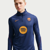 Maskinstrikket FC Barcelona Strike Third Nike Dri-FIT-fodboldtræningstrøje til mænd - blå