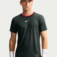 Kortærmet NikeCourt Slam Aero-FIT-tennisoverdel til mænd - grøn
