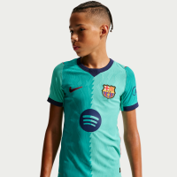 FC Barcelona 2026/27 Match Third Nike Aero-FIT Authentic-fodboldtrøje til større børn - grøn