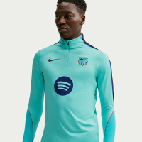 Maskinstrikket FC Barcelona Strike Third Nike Dri-FIT-fodboldtræningstrøje til mænd - grøn