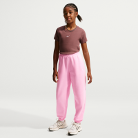 Løstsiddende Nike Studio Fleece-bukser til piger - Pink