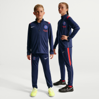 Paris Saint-Germain Academy Pro-Nike Dri-FIT-fodboldtracksuit i maskinstrik til større børn - blå