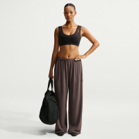 NikeSKIMS Stretch Knit-bukser med brede ben til kvinder - brun