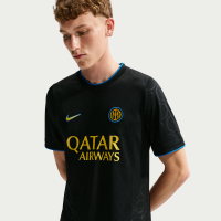 Inter Milan Third Nike Dri-FIT-opvarmningstrøje til fodbold til mænd - sort