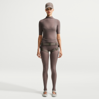 Højtaljede NikeSKIMS Weightless-leggings med V-panel til kvinder - brun