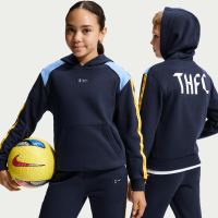 Tottenham Hotspur City Side Nike Football-hættetrøje i fleece til større børn - blå