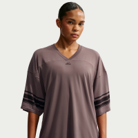 Oversized NikeSKIMS Stretch Knit-top med V-hals til kvinder - brun