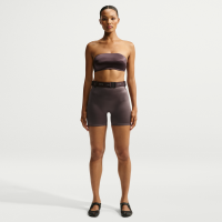 NikeSKIMS Satin Shine-cykelshorts med høj talje til kvinder (13 cm) - brun