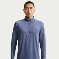 Nike Stride Dri-FIT-løbetop med 1/2 lynlås til mænd - blå