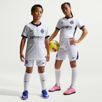 Inter Milan 2026/27 Stadium Away Nike Dri-FIT-replikafodboldshorts til større børn - hvid
