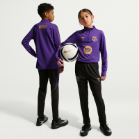 Maskinstrikkede FC Barcelona Strike Away Kobe Dri-FIT-fodboldbukser til større børn - sort