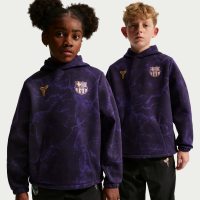 FC Barcelona Away Kobe Football-pulloverhættetrøje til større børn - sort