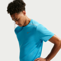 Nike Miler Dri-FIT-løbeoverdel med korte ærmer til mænd - blå