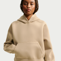 Oversized Nike Pregame Fleece-hættetrøje til kvinder - brun