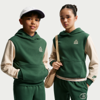 Nike Club-hættetrøje i french terry til større børn - grøn