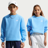 Nike Club Fleece-sweatshirt til større børn - blå
