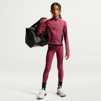 Nike Pro-leggings med mellemhøj talje til piger - rød