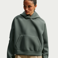 Oversized Nike Pregame Fleece-hættetrøje til kvinder - grøn