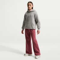 Nike Studio Fleece-bukser med åben kant til piger - rød