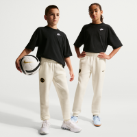 Kylian Mbappé Club Fleece-fodboldjoggers til større børn - hvid