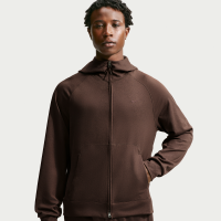 Nike Primary NanoKnit Dri-FIT Performance-hættetrøje med UV-beskyttelse og lynlås i fuld længde til mænd - brun