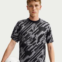 Kortærmet Nike Academy+-Dri-FIT-fodboldtrøje til mænd - sort
